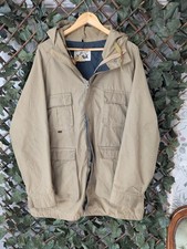 Woolrich Giacca Vintage Marrone con Cappuccio L Utility Abbigliamento da Lavoro Giacca Outdoor
