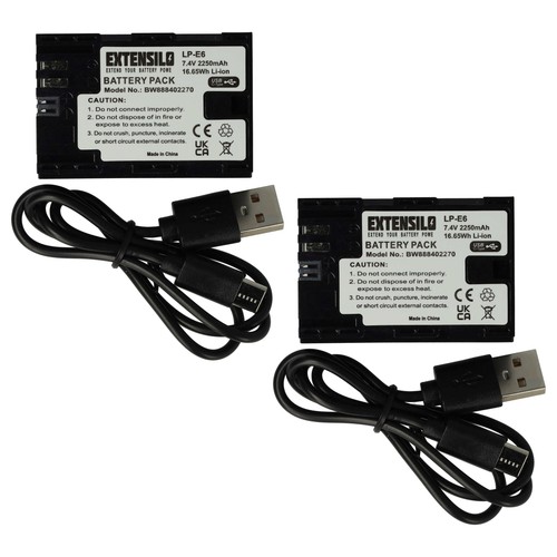 Batería para canon - 2x,