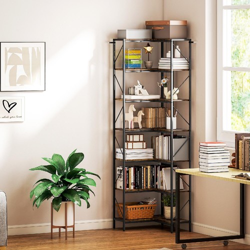 Libreria angolare ripiani - angolare, 6