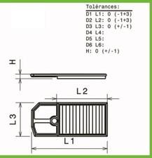 Filtro aria verde per VW Polo
