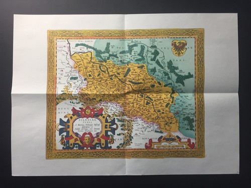 Slesia 1595 mappa ortelius - ortelius,