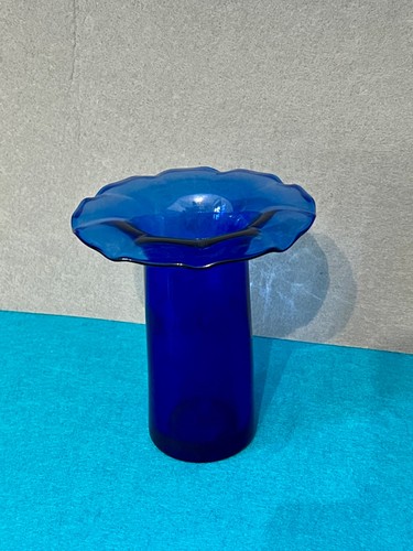 Vaso vetro blu porta - 🔵,