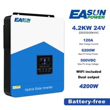 Inverter Solare 4.2KW 24V Off Grid Inverter 120A Regolatore di Carica MPPT Wifi DE