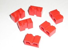 6 x LEGO red Brick ref 4216
