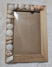 CORNICE PORTAFOTO DA TAVOLO LEGNO PLASTICA TRASPARENTE  VINTAGE 17,5x12,5x1 cm