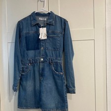 Mini abito blu denim Zara