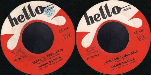 Disco giri mario - , merola