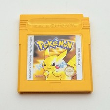 POKEMON GIALLO GAME BOY - ORIGINALE ITA - POKEDEX COMPLETO !! - ADESIVO PERFETTO
