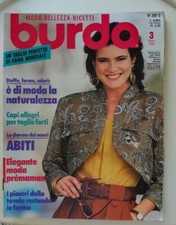 Burda marzo 1990- rivista di cucito con inserto cartamodelli