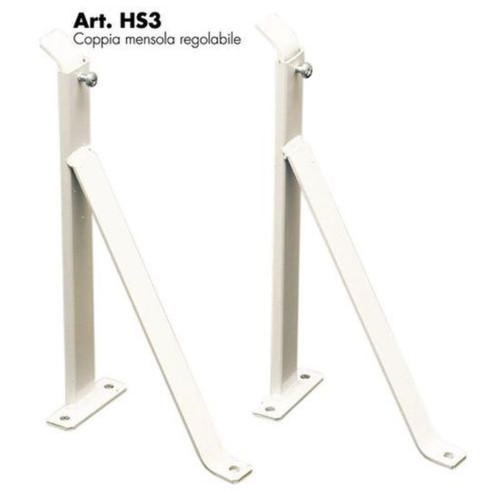 Coppia staffe mensola v - coppia,