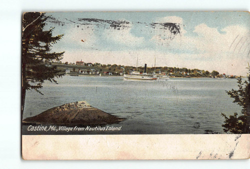 Cartolina epoca castine - d'epoca,
