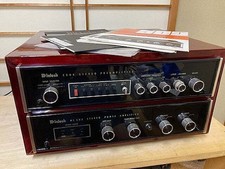 Amplificatore McIntosh MC 502 + Preamp C504 con custodia in legno originale