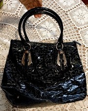 Borsa pelle nera marca - in,