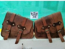 Borsa da moto in pelle nuova