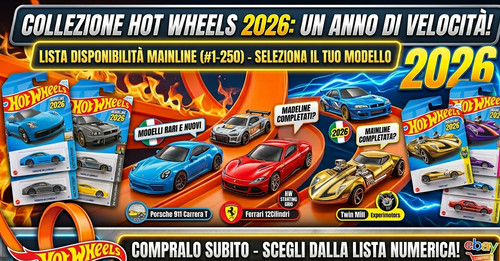 Hot wheels 2026 modelli - hot,