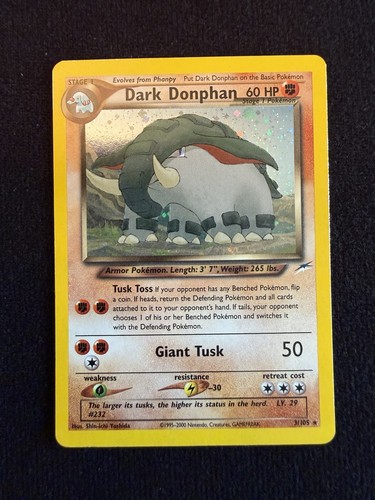 Pokémon dark donphan tcg holo - pokémon,