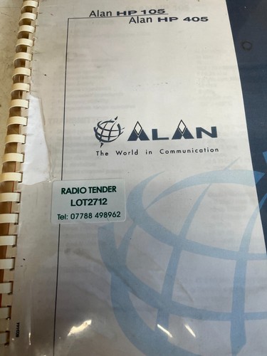 Alan hp105 hp405 vhf - hp105/hp405, vhf/uhf