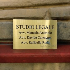 Targa Professionale Incisa in