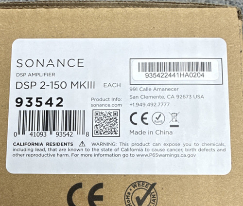 Sonance dsp 150 mkiii - dsp, 2-150