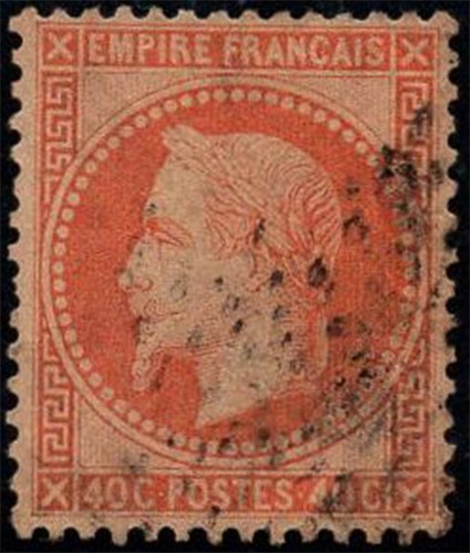 Francia 1868 usato 100 - yv., 100%