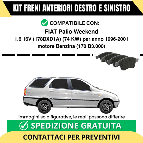 Pastiglie freno anteriori per - freno,