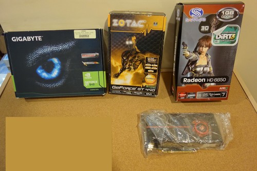 Lot four gpu video cards - lot,