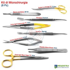 Strumenti Microchirurgia Dentale Porta Aghi Pinza Chirurgica Pinzetta Portalame