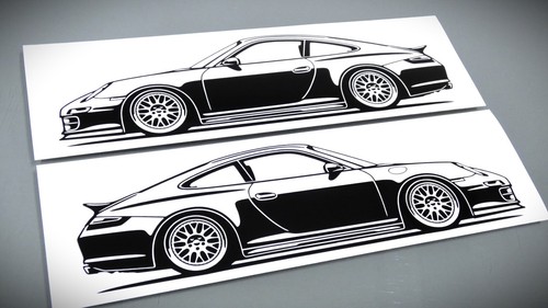Adesivo porsche 911 - porsche,