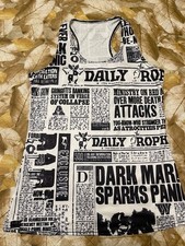 Canotta Sport Donna Ragazza Nuova Bianco Nero Palestra Canottiera T-shirt