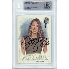 Jessica Mendoza Signed 2016 Allen and Ginter #230 BAS Slabbed Team USA Auto Card