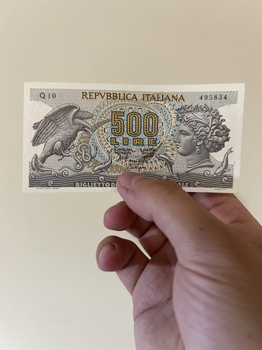 Italy 500 lire aretusa - lire, “aretusa”