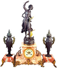 Antico orologio camino - da,