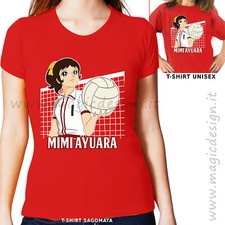 T-SHIRT Mimì Ayuhara  la nazionale di pallavolo tshirt anime manga donna bambina