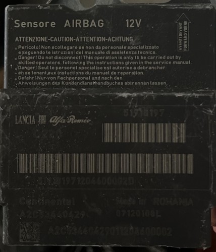 Centralina airbag per fiat - airbag,