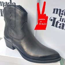 Stivali donna pelle texani