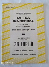 MASSIMO RANIERI "LA TUA INNOCENZA" - GLI SQUALLOR "38 LUGLIO" - SPARTITO 1972