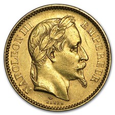 1861-1870 Francia Oro 20
