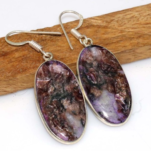 Orecchini charoite argento 925 - charoite,