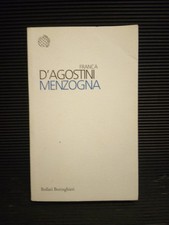MENZOGNA - FRANCA D' AGOSTINI - BOLLATI BORINGHIERI  I ed. 2012