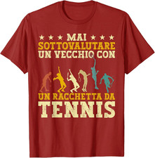 Divertente Tennista Un Vecchio