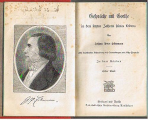 Gespräche mit goethe - in, den