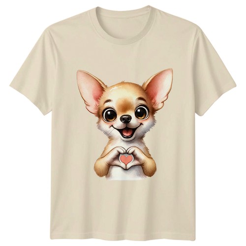 Maglietta chihuahua love cuore - chihuahua,