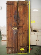 Portoncino antico 1800 castagno doppia anta