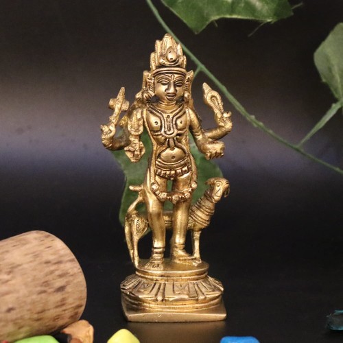 Ottone kaal bhairav con cane - kaal,