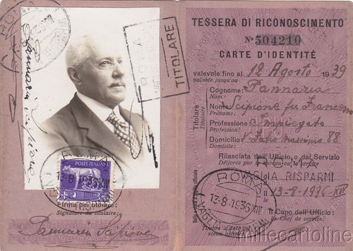 Tessera riconoscimento - *,