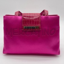 BORSA DONNA BVLGARI SETA FUCSIA DETT COCCODRILLO