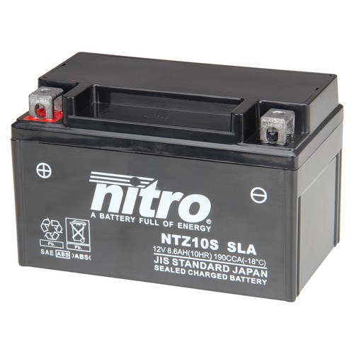Batteria moto nitro ntz10s - nitro, gel