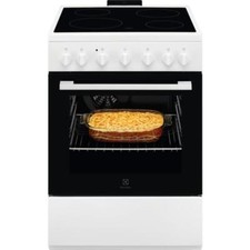 ELECTROLUX LKR620066W CUCINA ELETTRICA 4 FORNELLI RADIANTI VETRO CERAMICA BIANCA