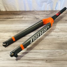 Niner RLT 9 Carbon 700C Forcella Conica 220 Sterzo QR Grigio Arancione BASSO CHILOMETRAGGIO