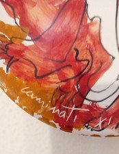 Ceramica Albisola . piatto Del Maestro Aurelio Caminati. 